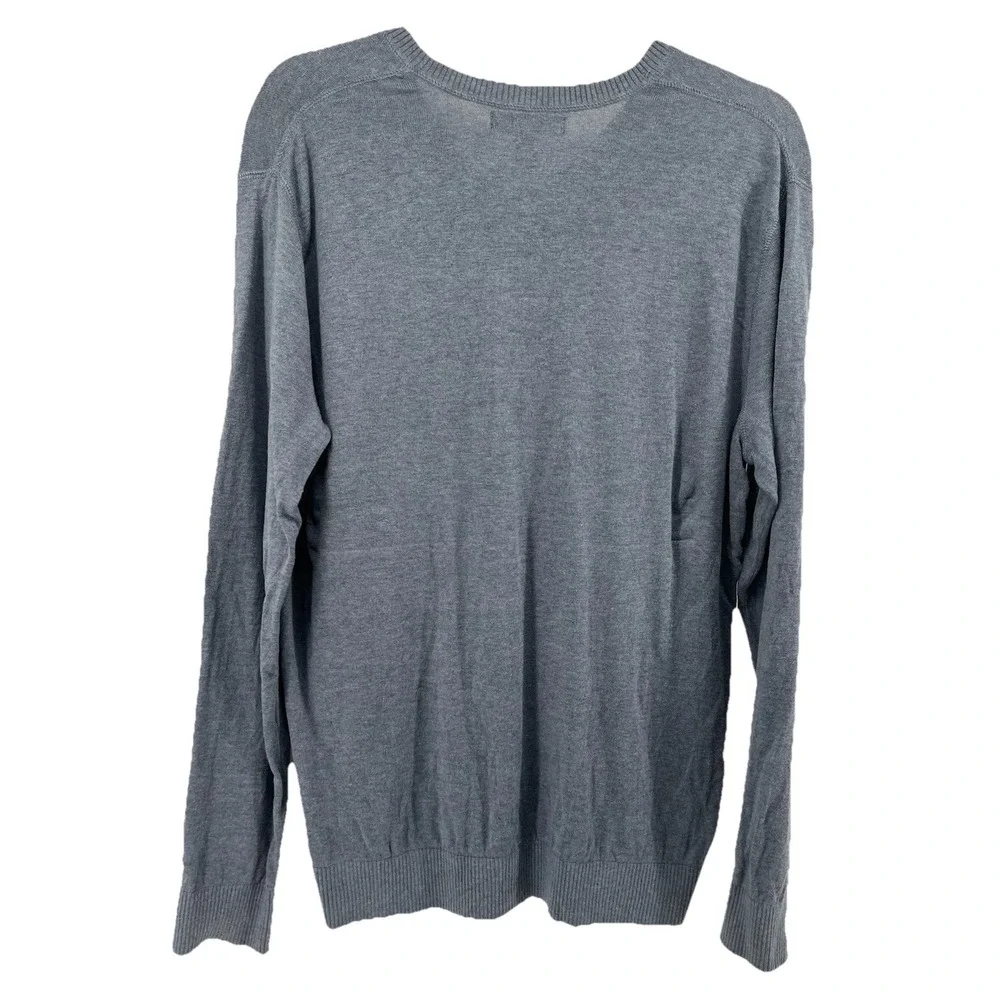 Banana Republic‎ V-Neck Silk and Linen Sweater Men's Size L Blue